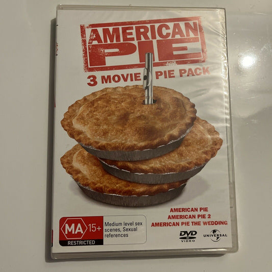 *New Sealed* American Pie / American Pie 2 / The Wedding  (DVD, 1999) Region 4&2
