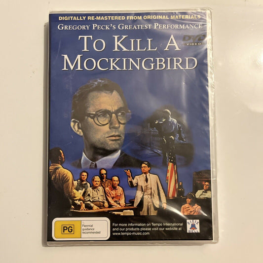 *New Sealed* To kill A Mockingbird - Digitally Remastered (DVD, 1962) Region 4