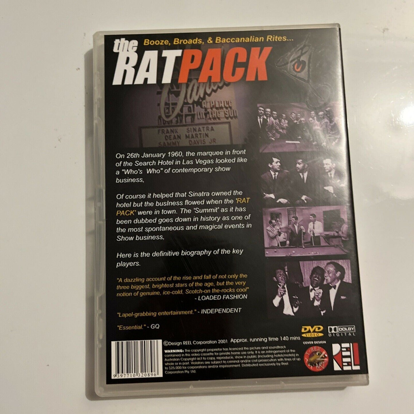 The Rat Pack (DVD, 1960) Dean Martin, Sammy Davis Jr., Frank Sinatra All Regions