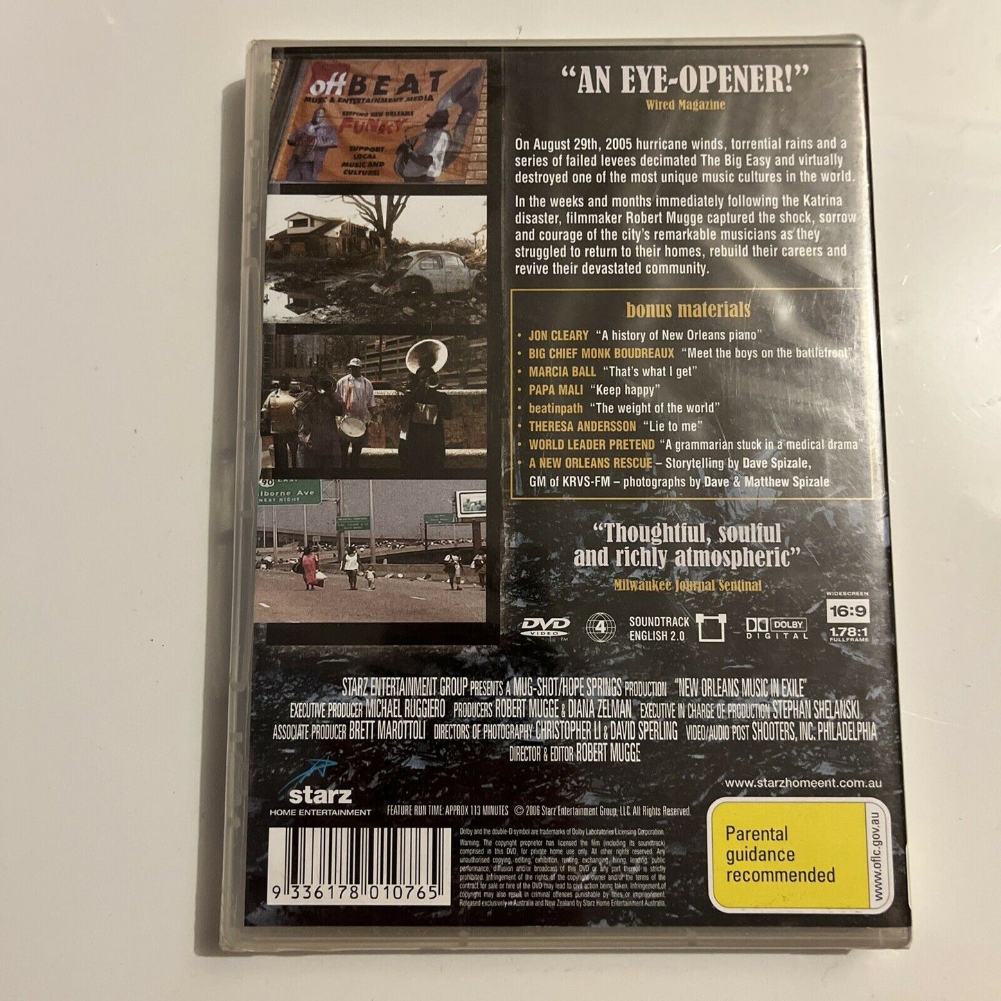 *New Sealed* New Orleans - Music In Exile (DVD, 2006) Region 4