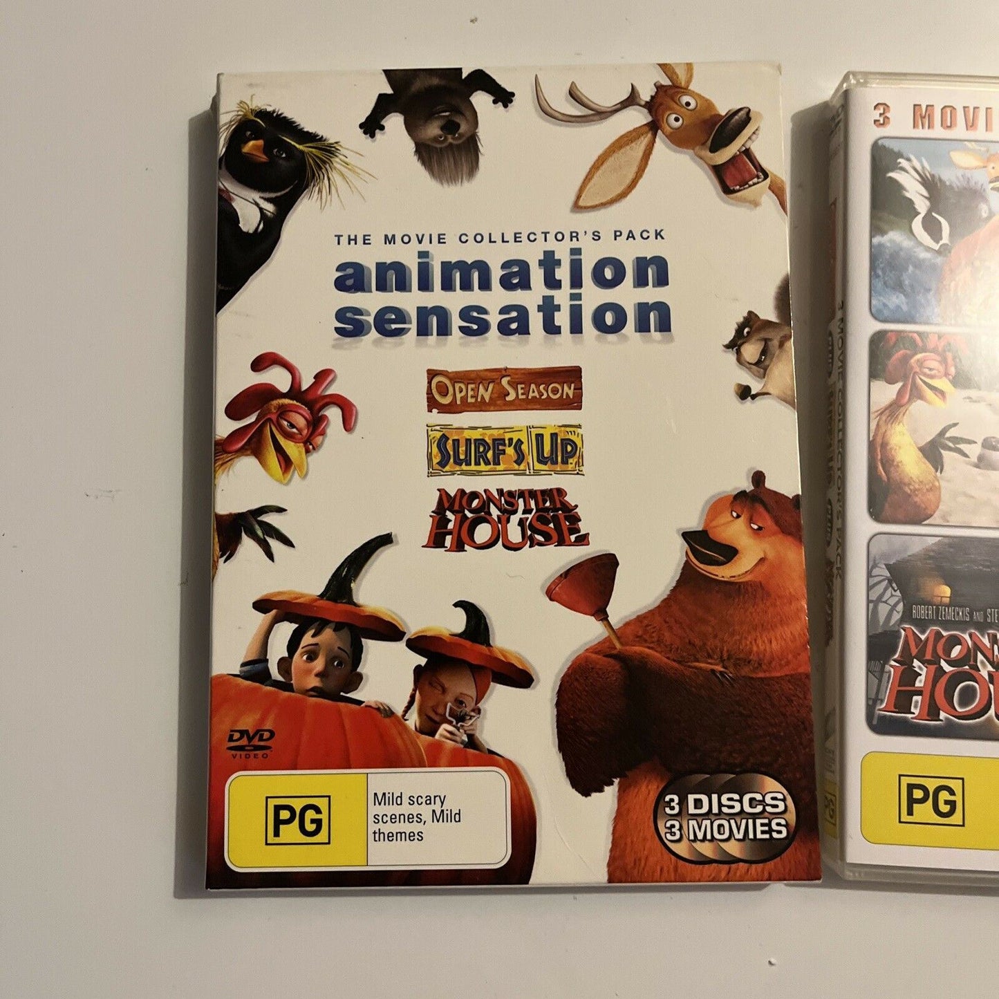 Open Season / Surf's Up / Monster House DVD Region 4