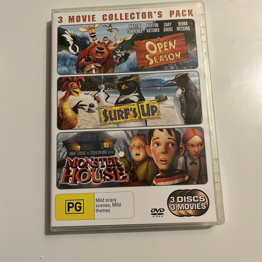 Open Season / Surf's Up / Monster House DVD Region 4 – Retro Unit