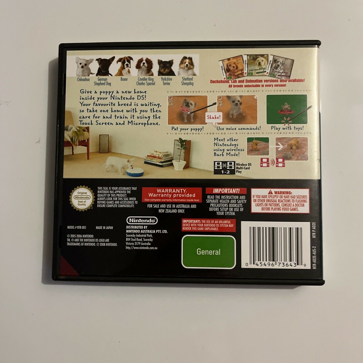 Nintendogs: Chihuahua & Friends - Nintendo DS 3DS With Manual