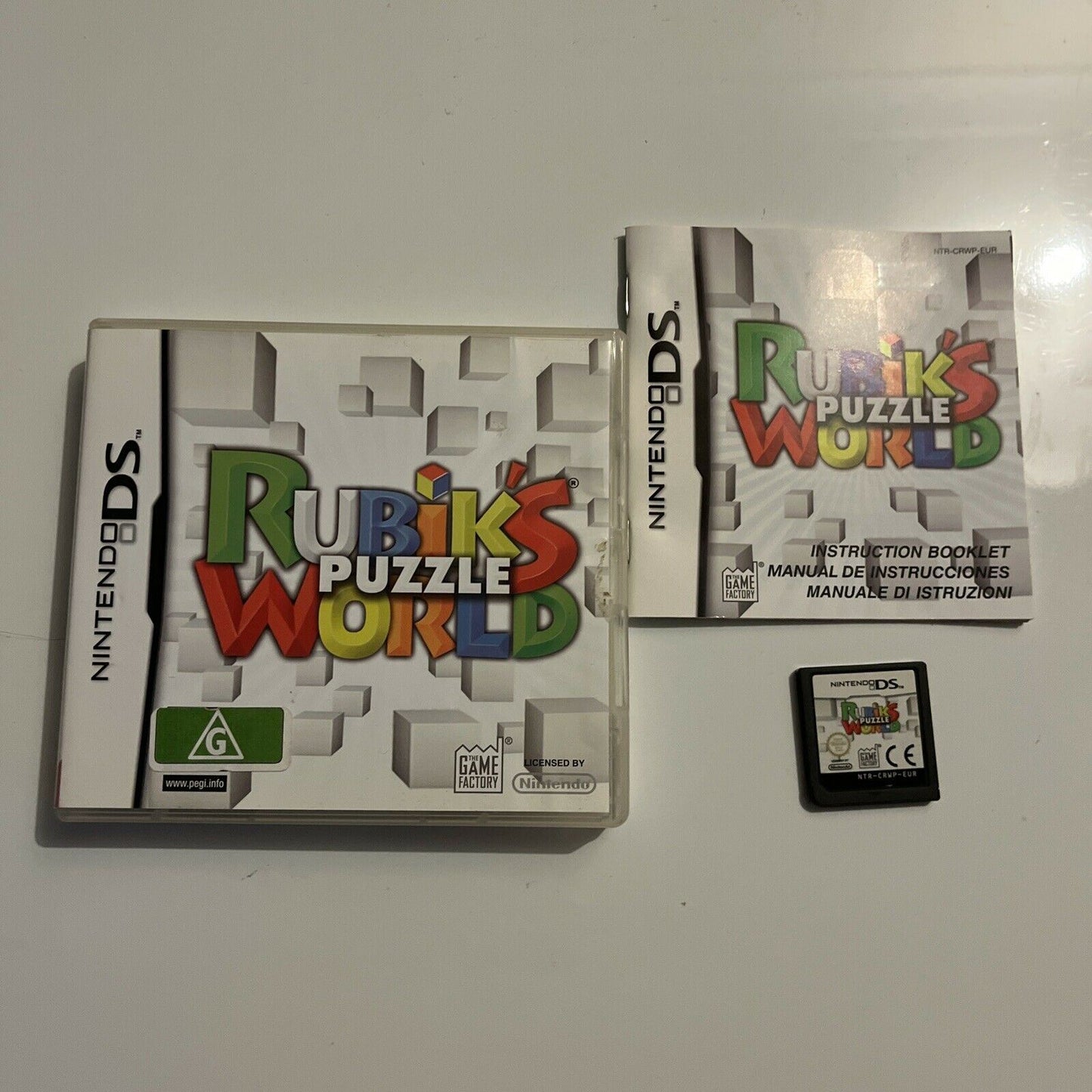 Rubik's Puzzle World - Nintendo DS With Manual