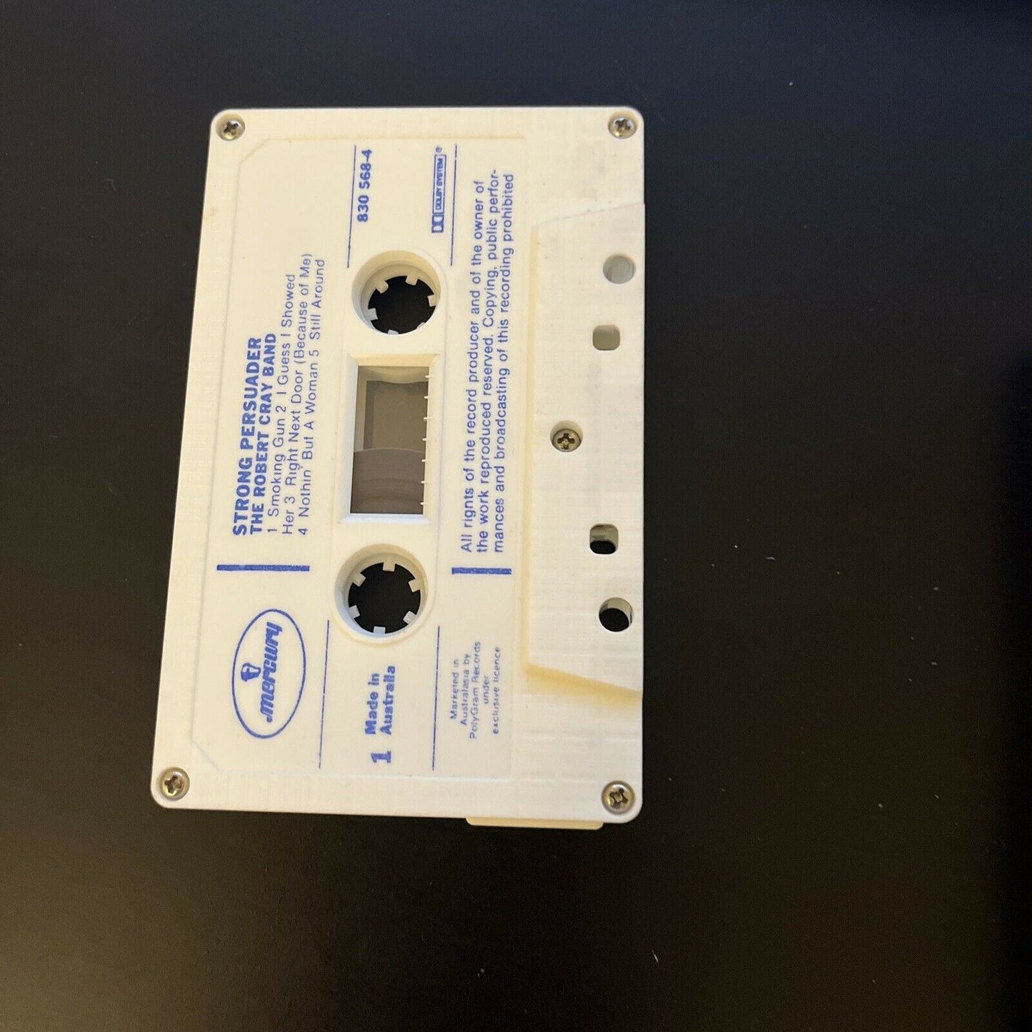 The Robert Cray Band - Strong Persuader (Cassette Tape, 1986)