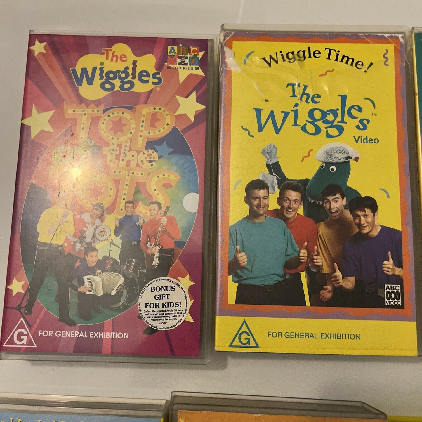 6x The Wiggles VHS PAL: Yummy Yummy, Wiggle Time! Wiggle Time! Wiggly World