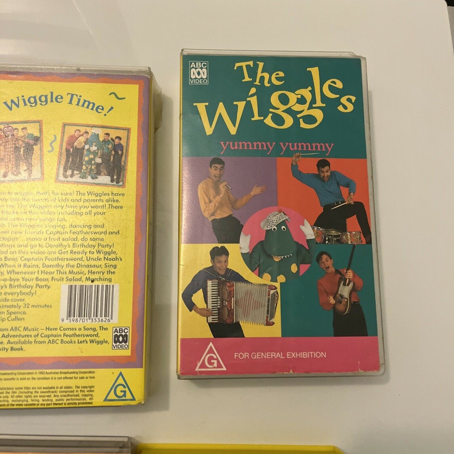 6x The Wiggles VHS PAL: Yummy Yummy, Wiggle Time! Wiggle Time! Wiggly World