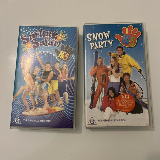 Hi 5 Snow Party / Surfing Safari (VHS, 2003) PAL