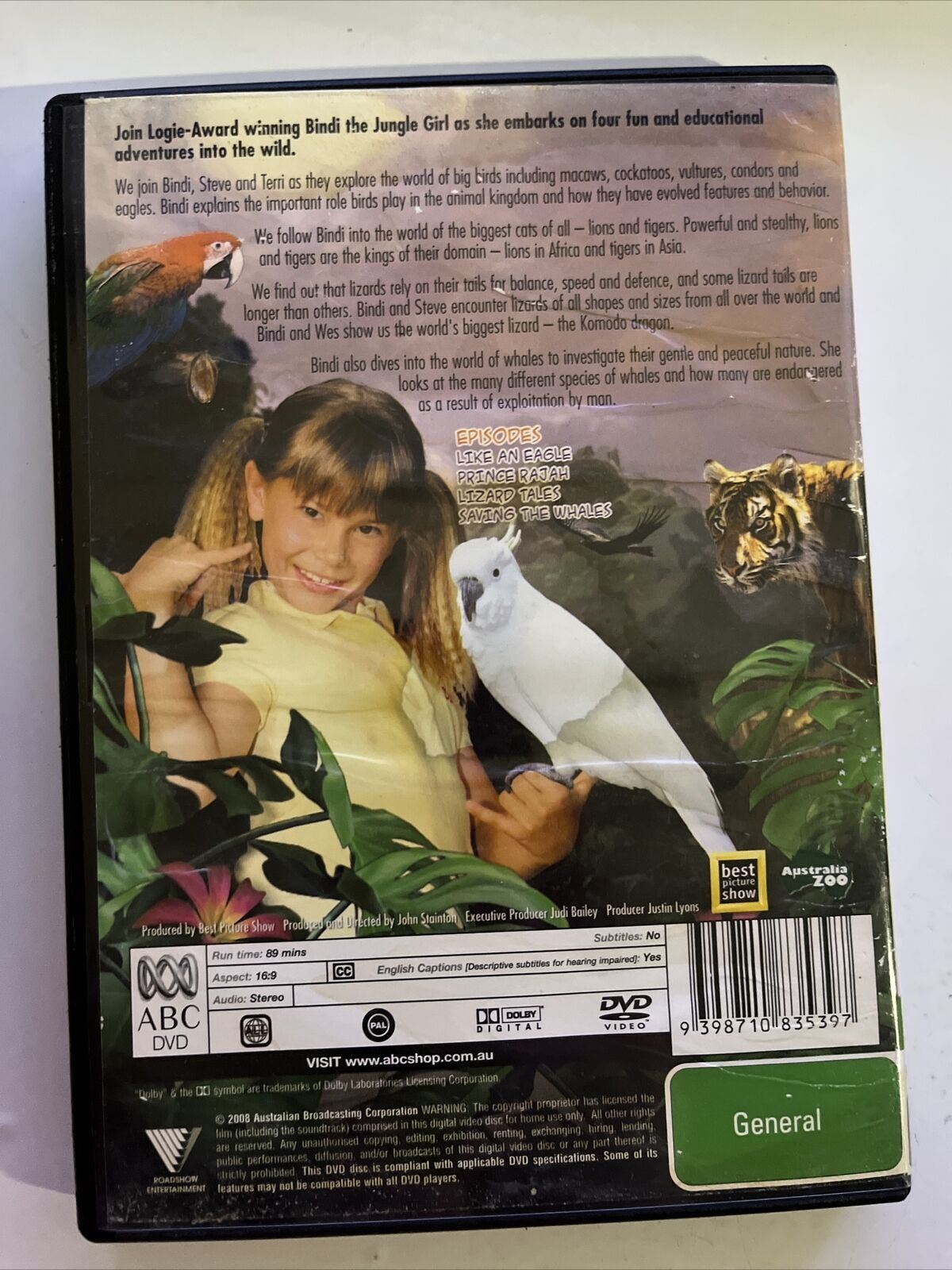 Bindi - The Jungle Girl - Roar! : Vol 3 (DVD, 2007) Bindi Irwin. All Regions