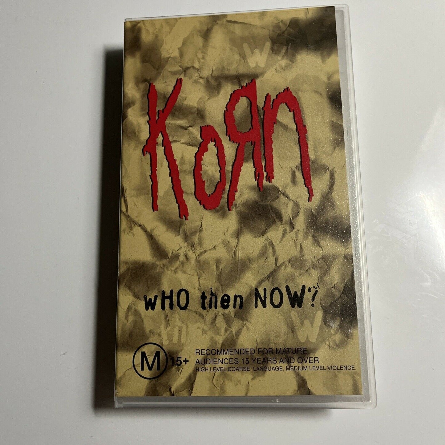 KORN Who Then Now? (VHS) PAL 90s Music Documentary  Nu-Metal