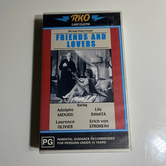 Friends and Lovers (VHS, 1931) PAL Lili Damita, Laurence Olivier, Adolphe Menjou