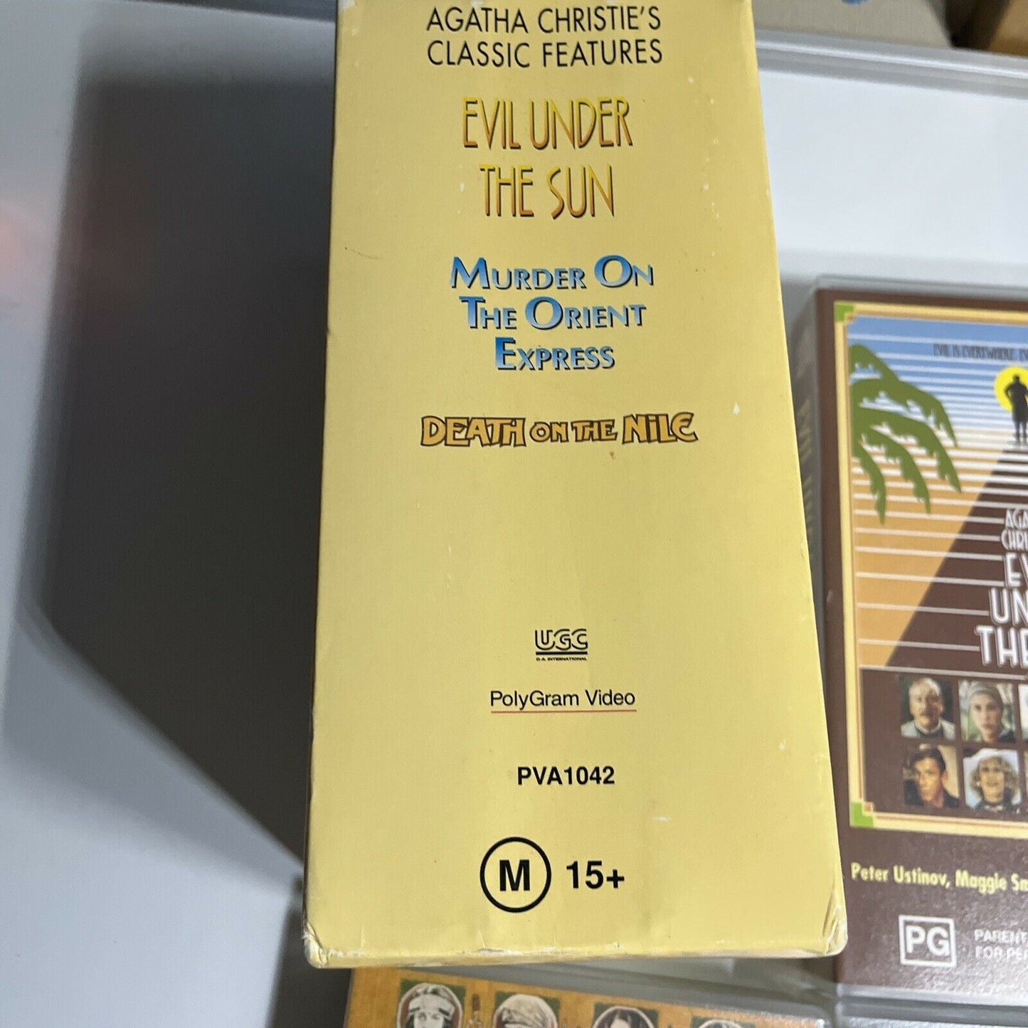 Agatha Christie VHS: Murder On The Orient Express, Evil Under Sun, Death On Nile