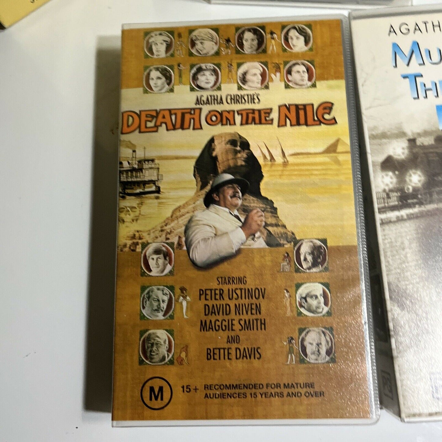 Agatha Christie VHS: Murder On The Orient Express, Evil Under Sun, Death On Nile