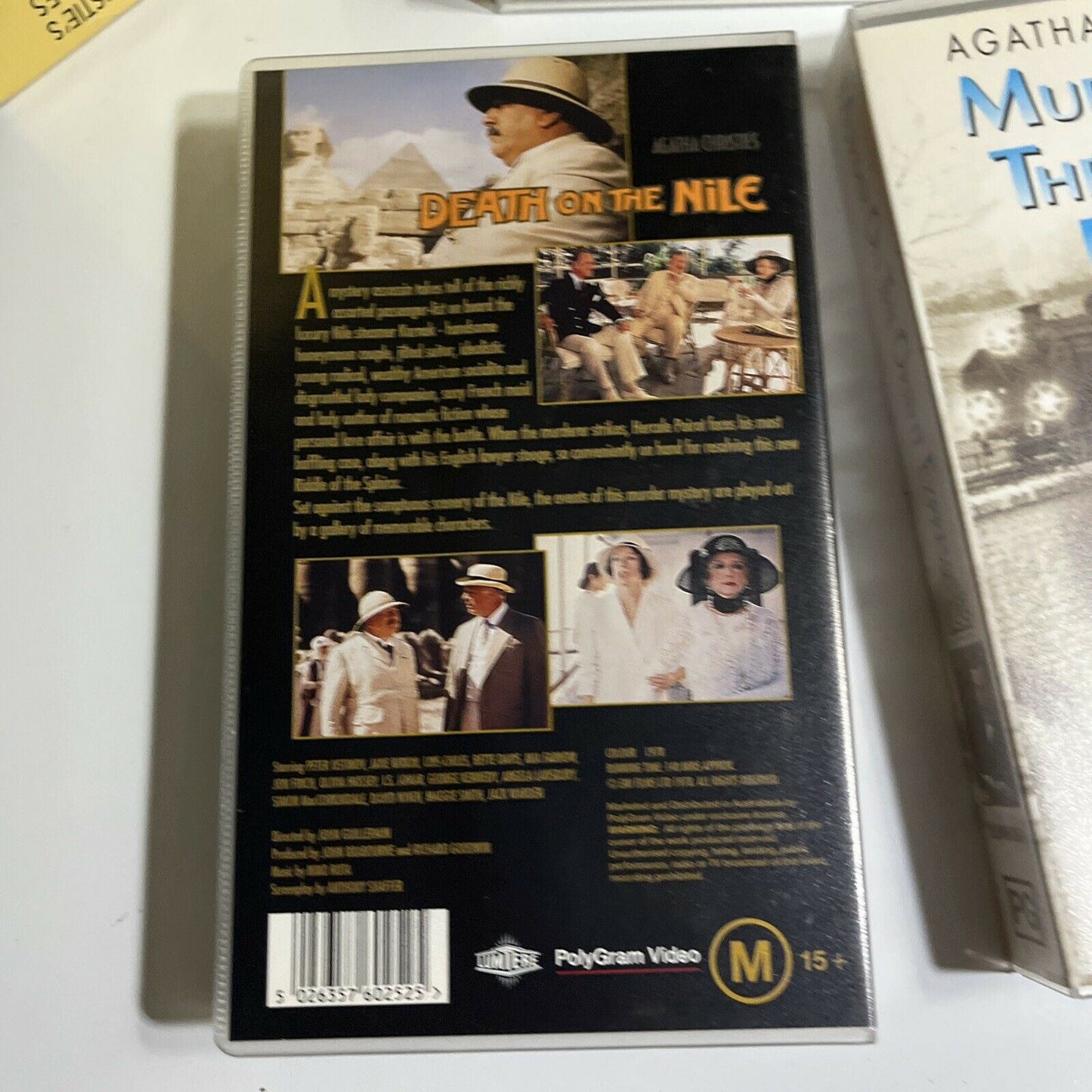 Agatha Christie VHS: Murder On The Orient Express, Evil Under Sun, Death On Nile