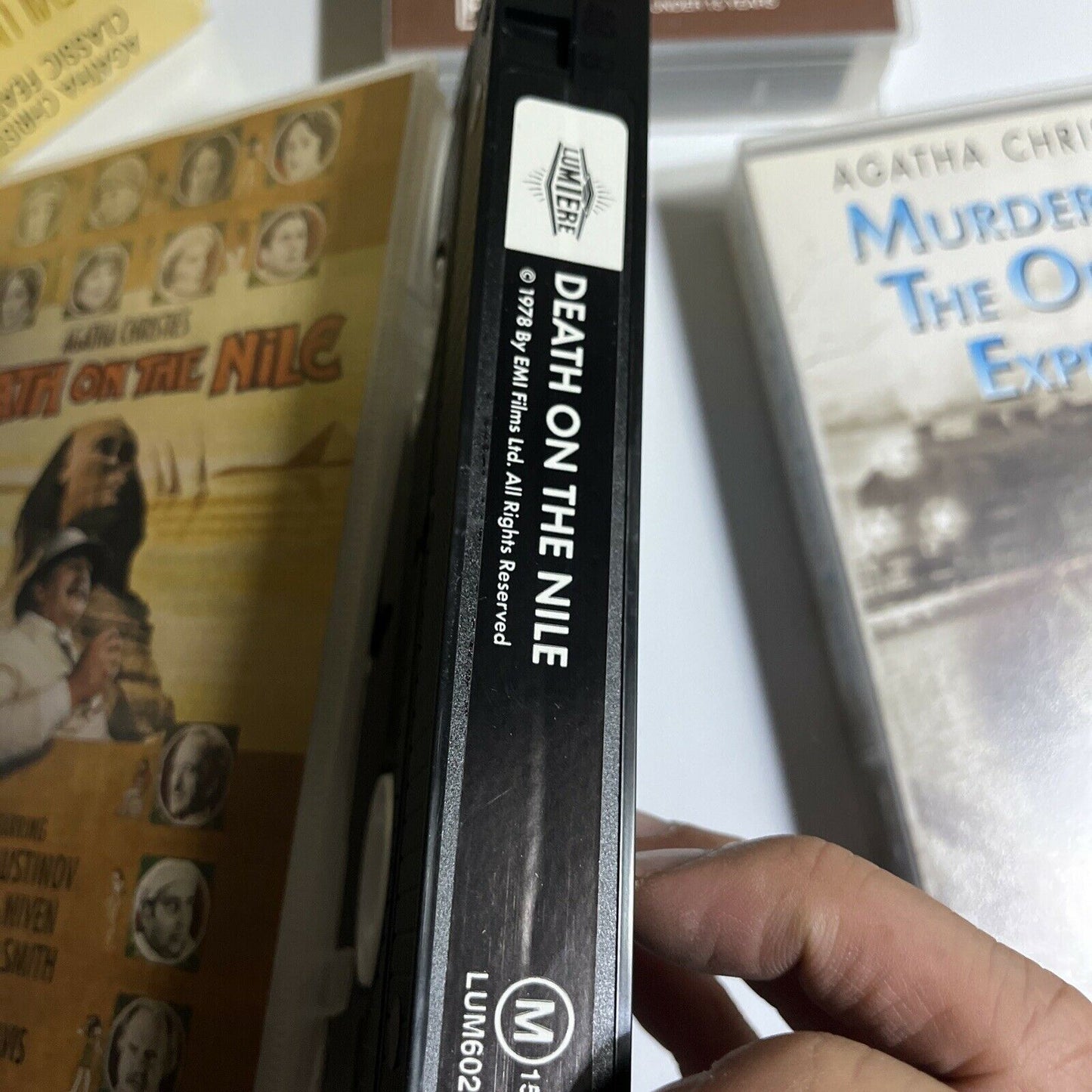 Agatha Christie VHS: Murder On The Orient Express, Evil Under Sun, Death On Nile
