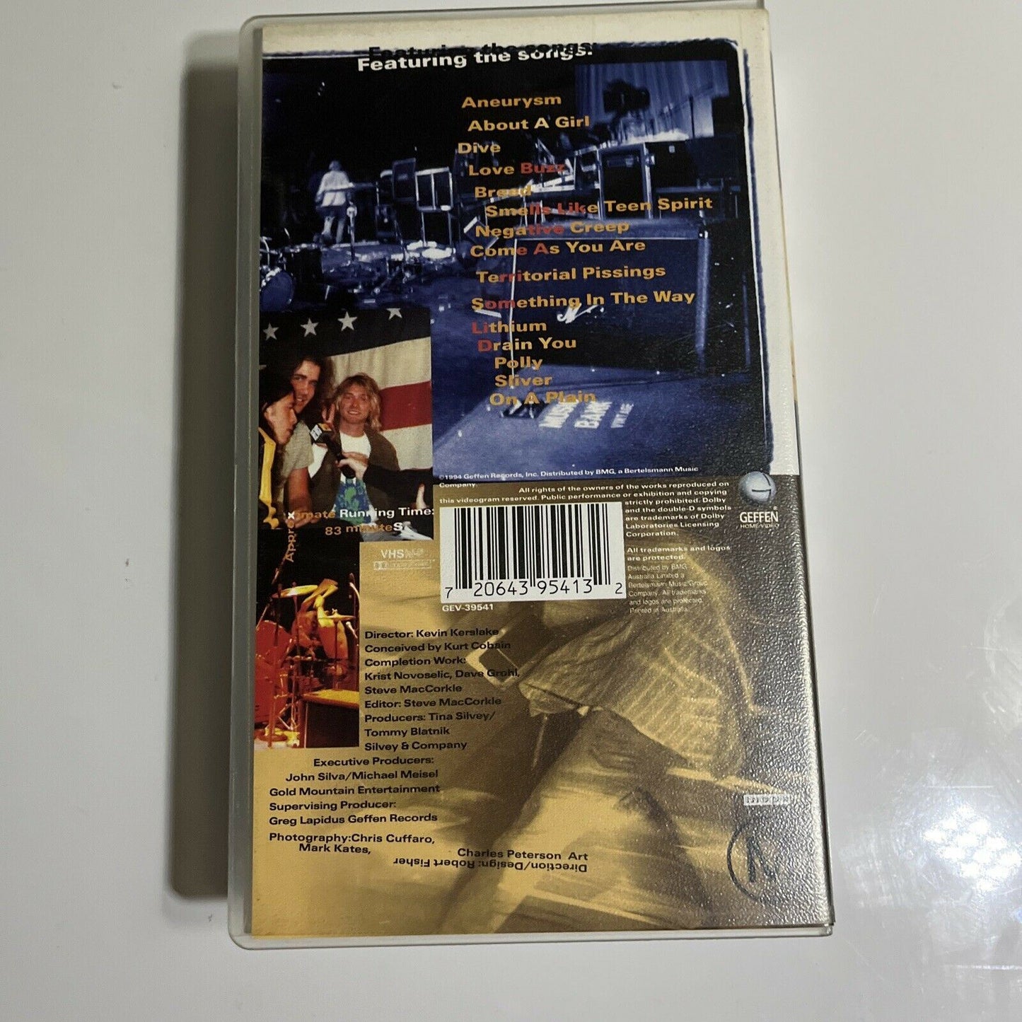 Nirvana - Live Tonight Sold Out (VHS, 1994) PAL