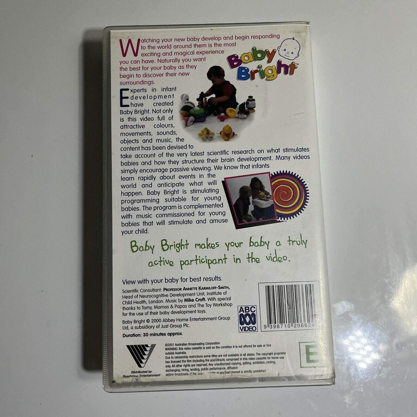 Baby Bright - They're Never Too Young To Learn (VHS, 2000) PAL