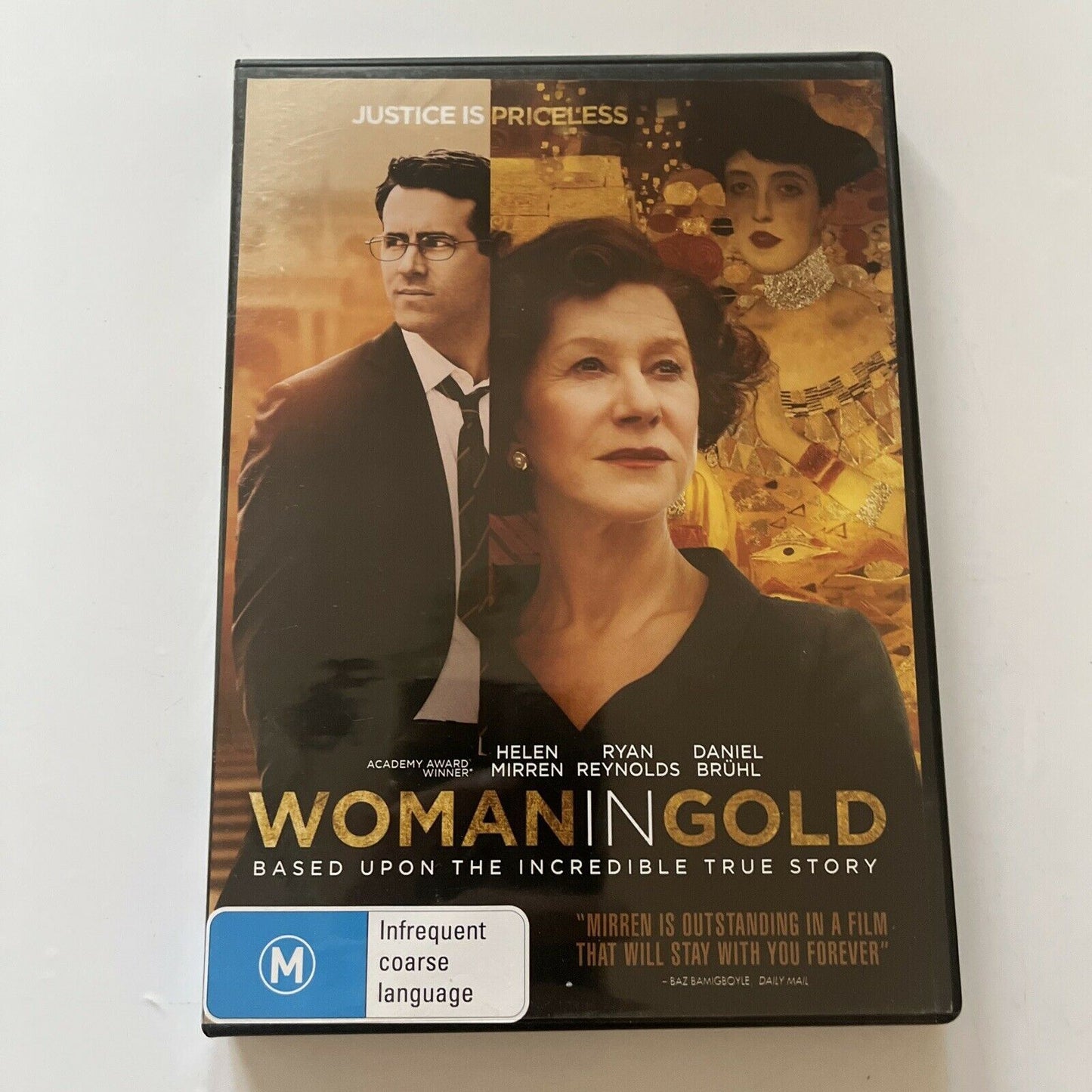 Woman In Gold (DVD, 2015) Helen Mirren, Ryan Reynolds, Daniel Brühl Region 4