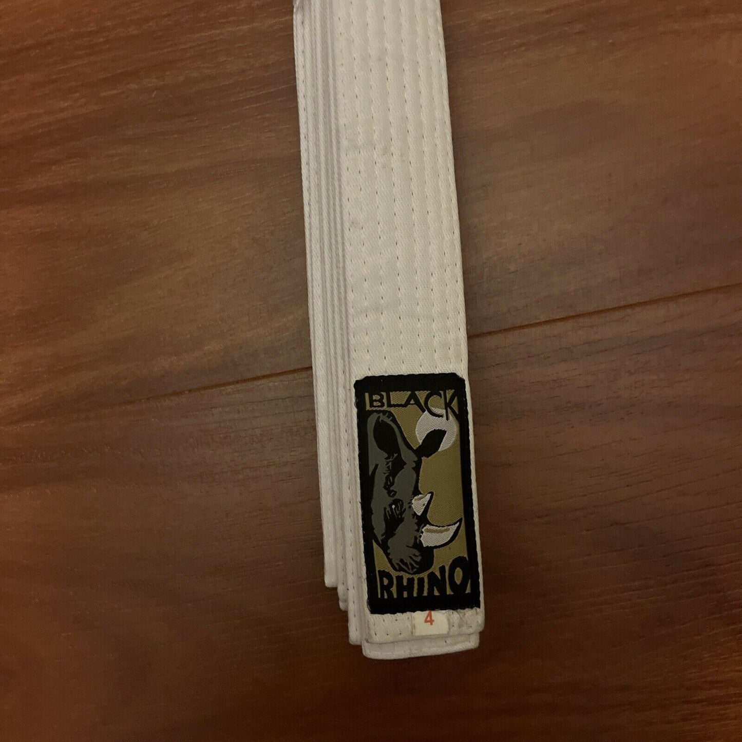 Black Rhino White Belt Martial Arts Size 4 280cm