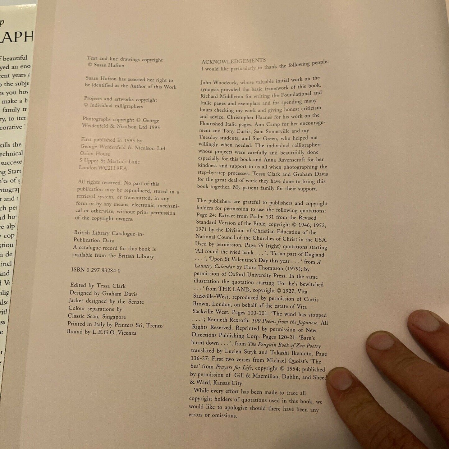 Calligraphy Project Book: A Complete Step-by-step Guide by Susan Hufton 1995