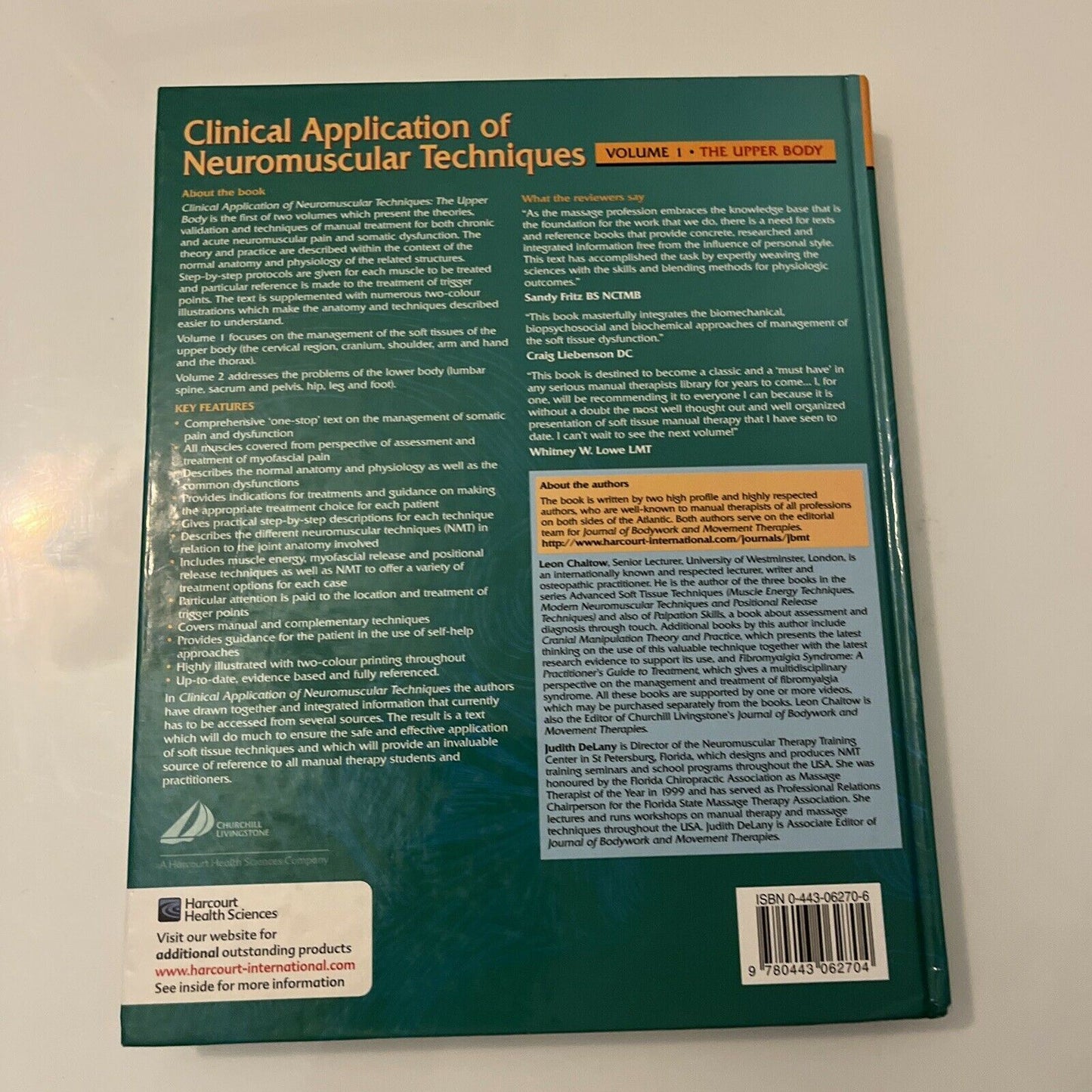 Clinical Application of Neuromuscular Techniques Volume 1 by Leon Chaitow,