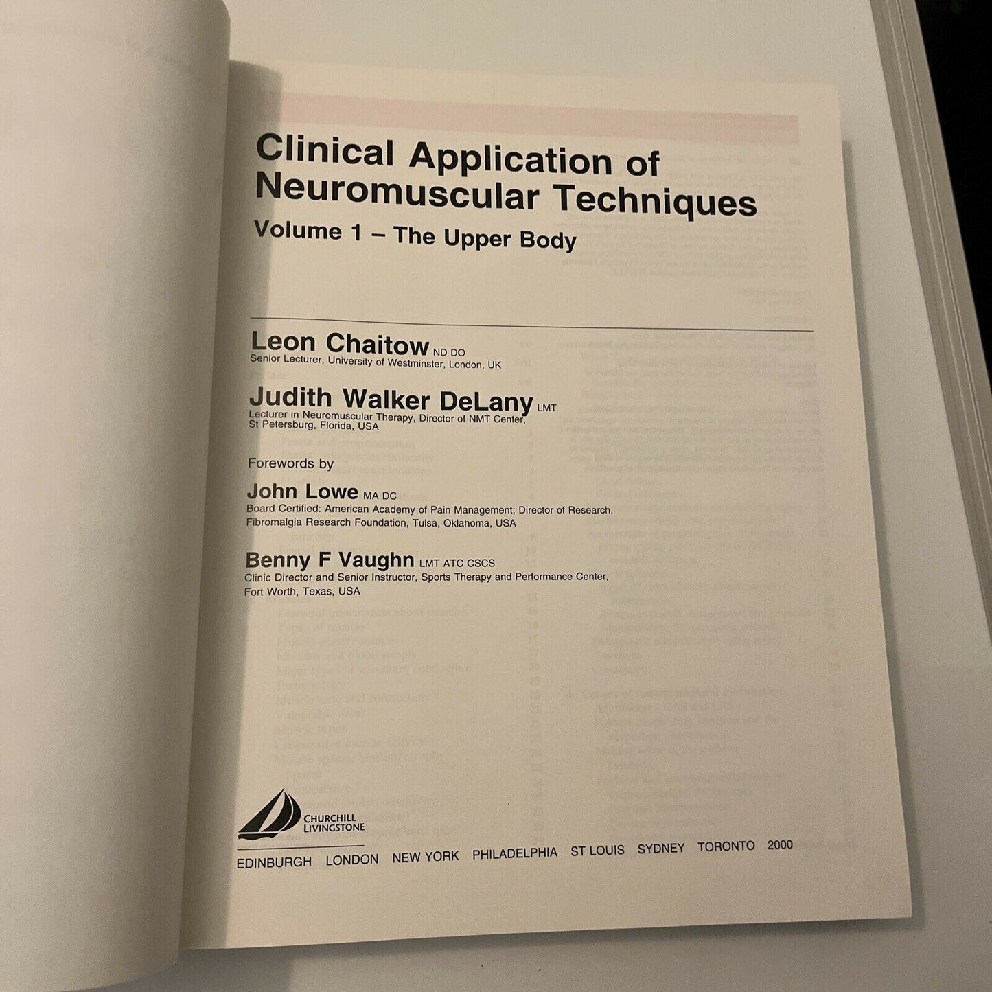 Clinical Application of Neuromuscular Techniques Volume 1 by Leon Chaitow,