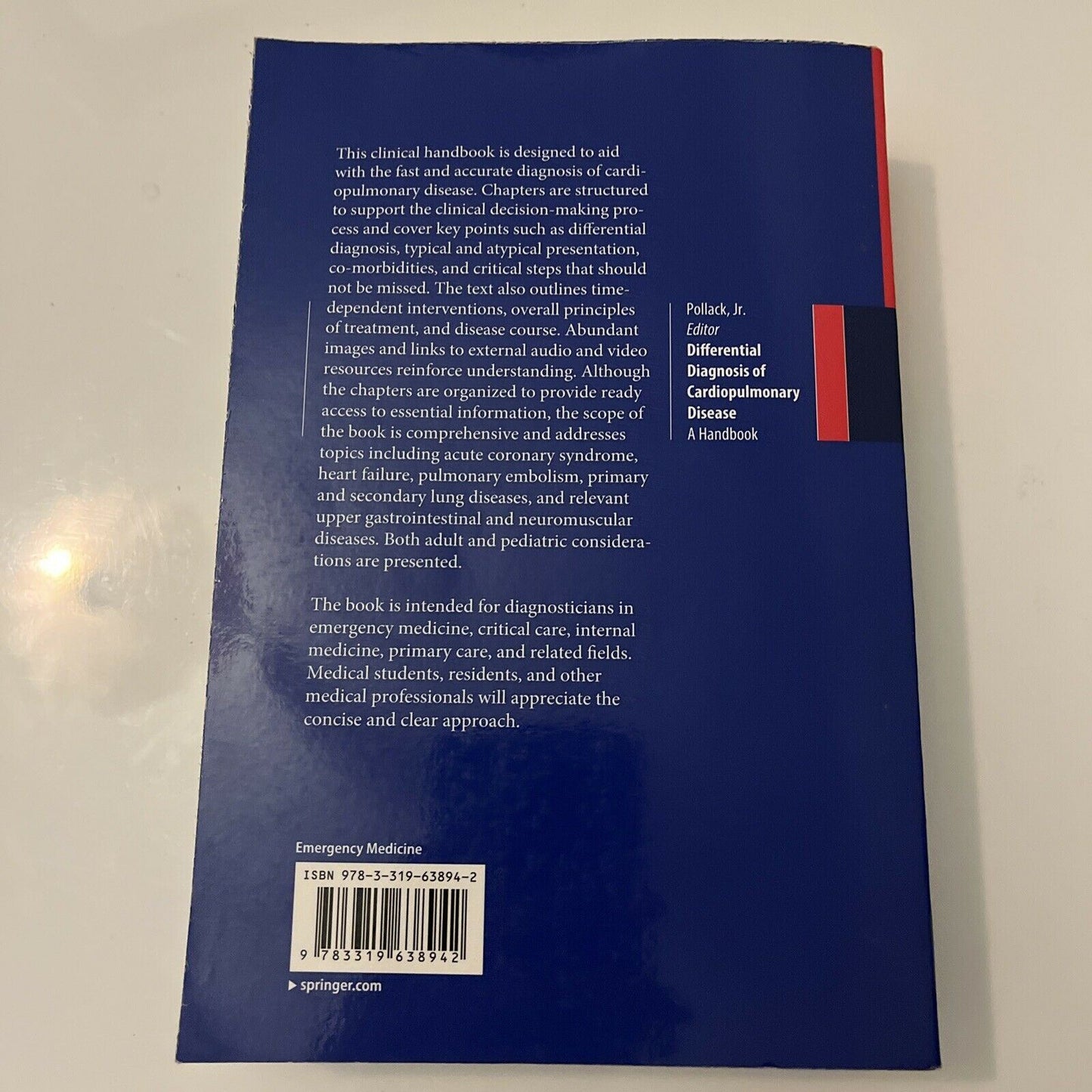 Differential Diagnosis of Cardiopulmonary Disease: A Handbook by C. Pollack 2019