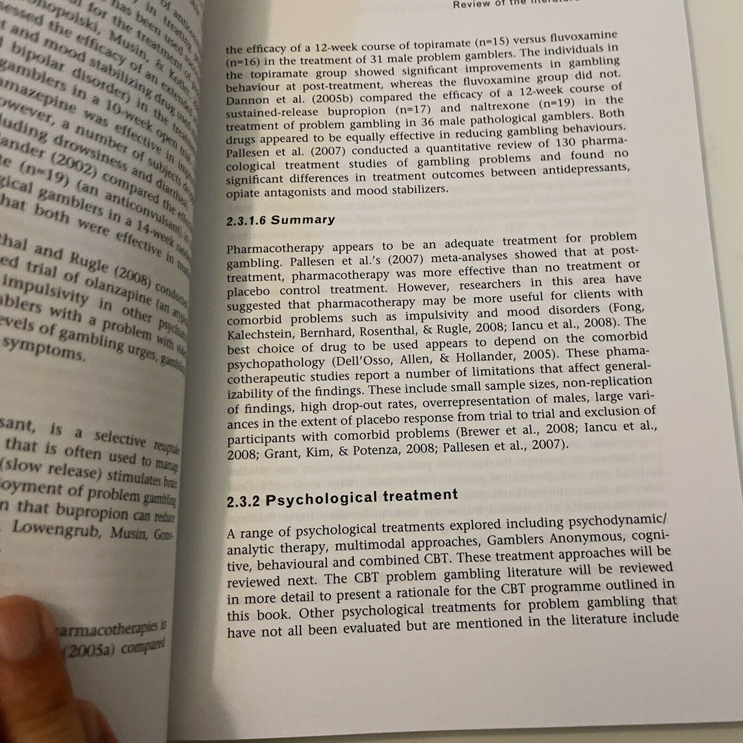 A Cognitive Behavioural Therapy Programme for Problem Gambling: Therapist Manual