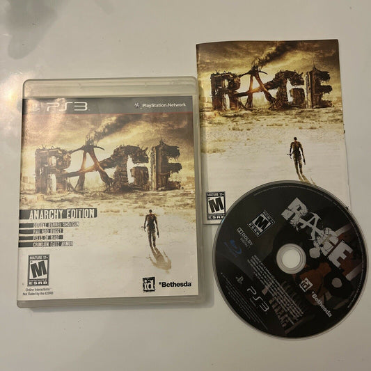 RAGE PlayStation 3 PS3 Complete With Manual