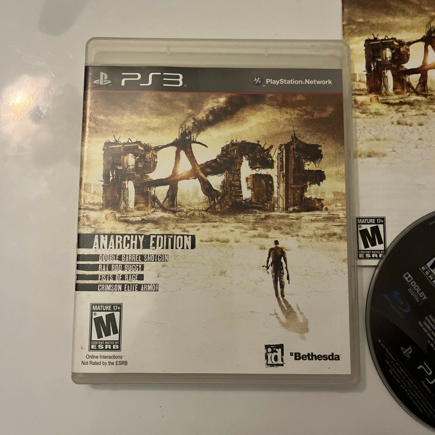 RAGE PlayStation 3 PS3 Complete With Manual