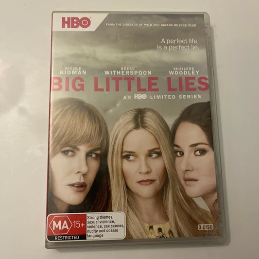 Big Little Lies : Mini Series (DVD, 2017, 3-Disc) Reese Witherspoon, Region 4
