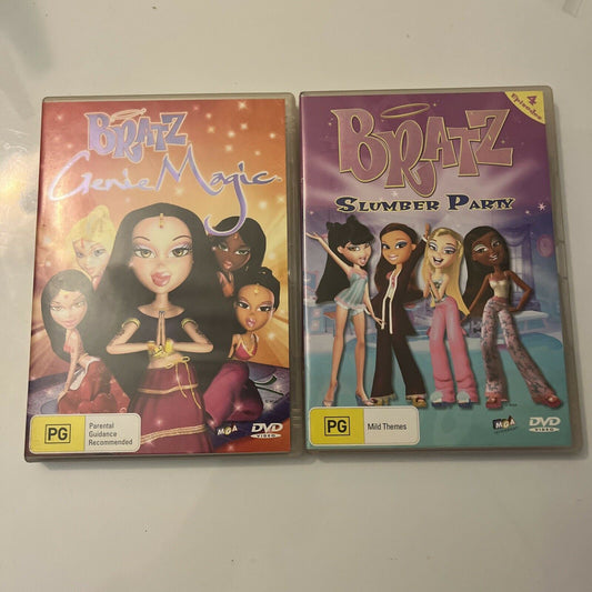 Bratz - Slumber Party / Genie Magic (DVD, 2005, 2-Disc) Region 4