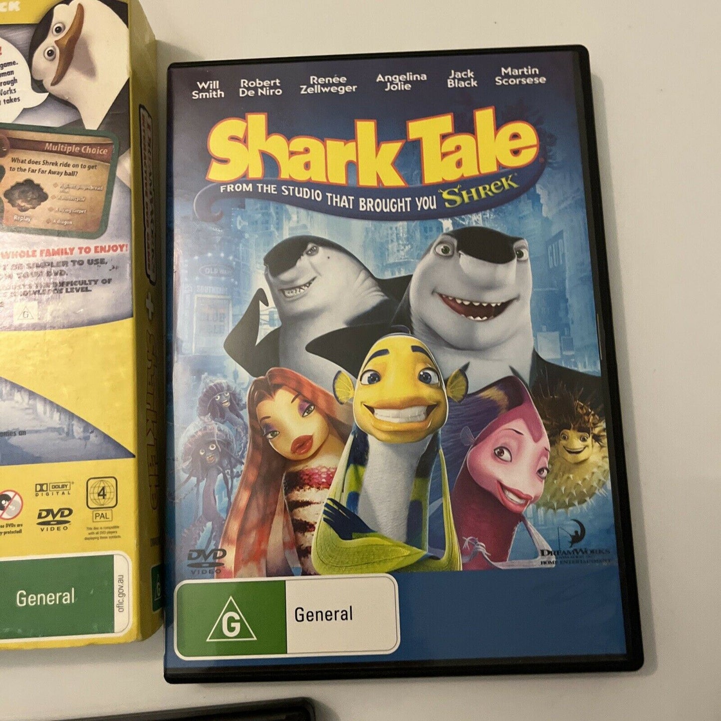 Shark Tale & Dreamworks Interactive DVD Game (DVD, 2004) Region 4