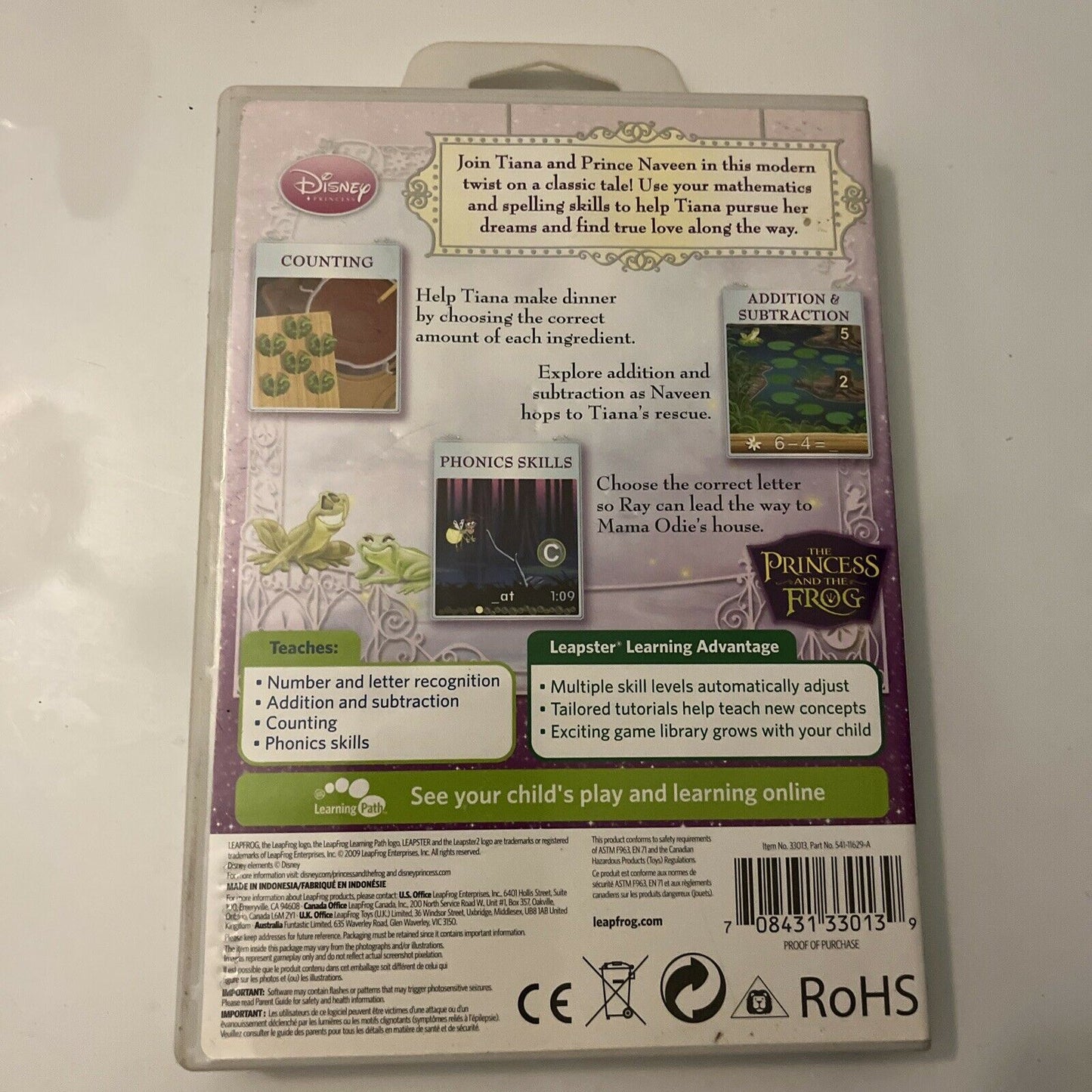 Disney Princess: The Princess and the Frog - LeapFrog Leapster 1&2