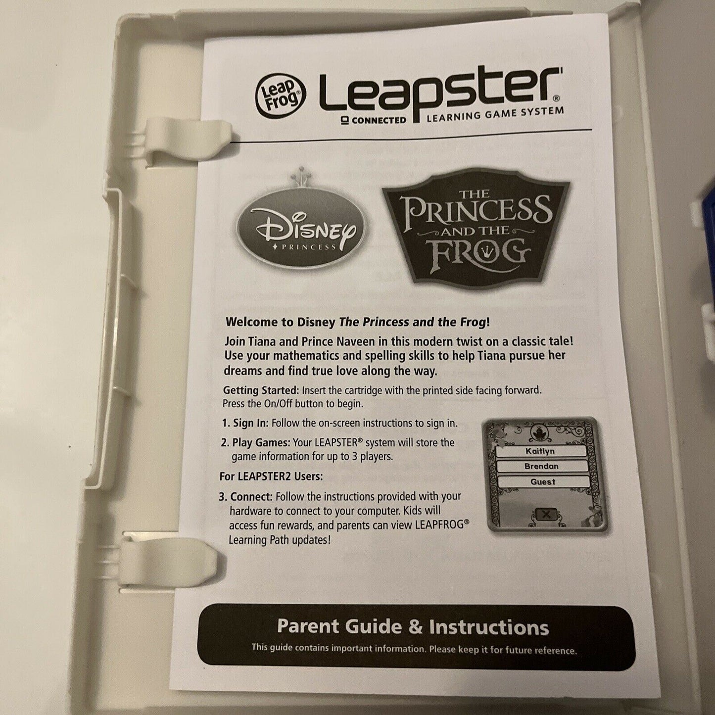 Disney Princess: The Princess and the Frog - LeapFrog Leapster 1&2