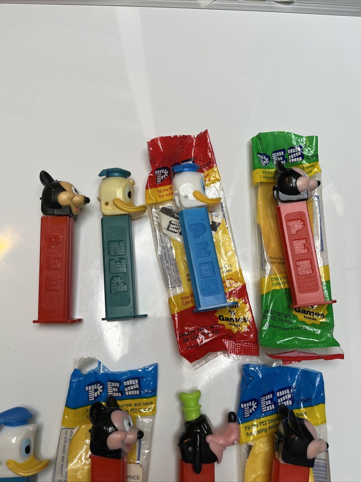 8x Disney Pez Dispensers Goofy, Mickey Mouse, Donald Duck