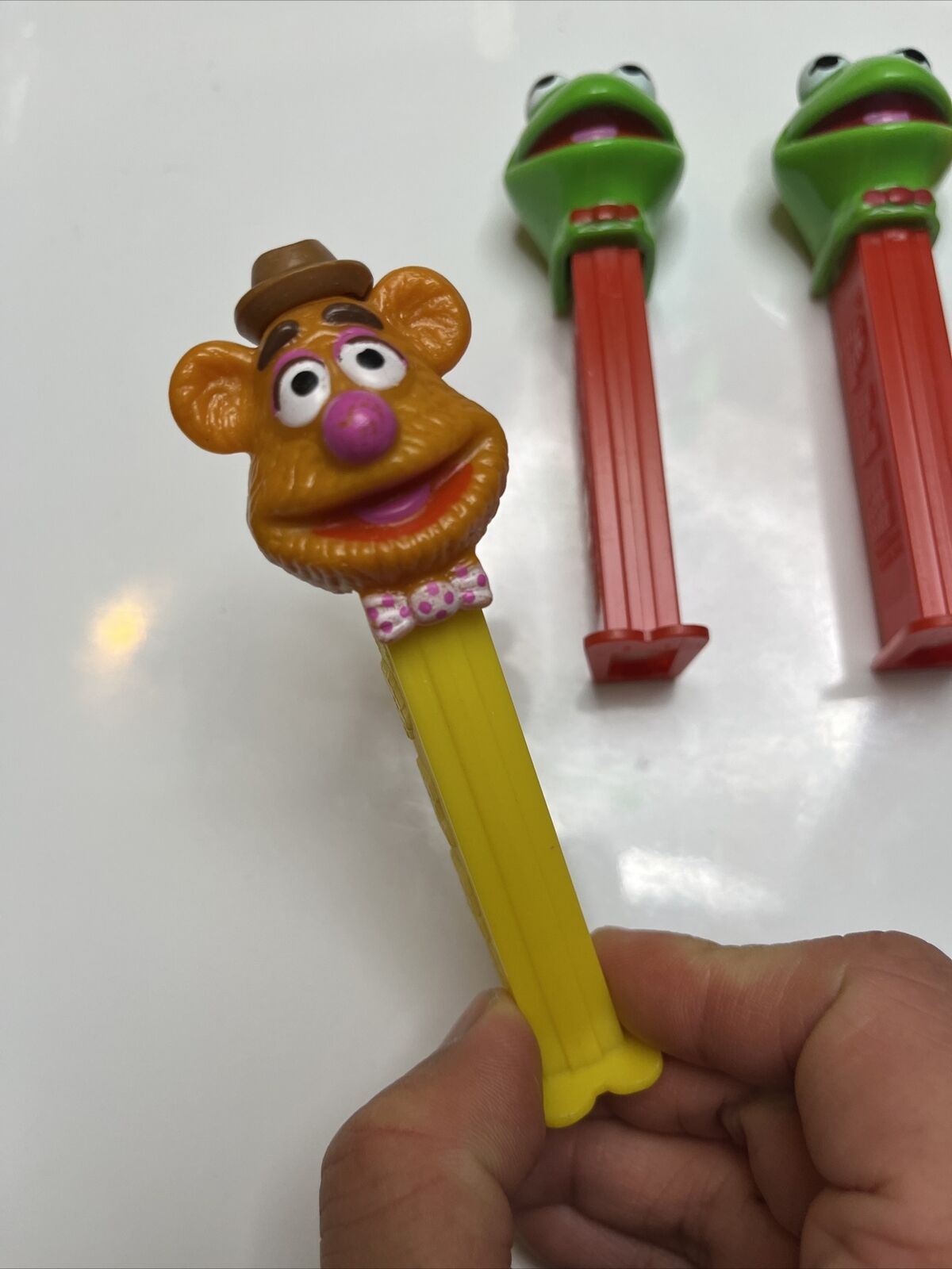 4x The Muppets Pez Dispenser: Kermit the Frog, Miss Piggy, Fozzie Bear