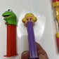4x The Muppets Pez Dispenser: Kermit the Frog, Miss Piggy, Fozzie Bear