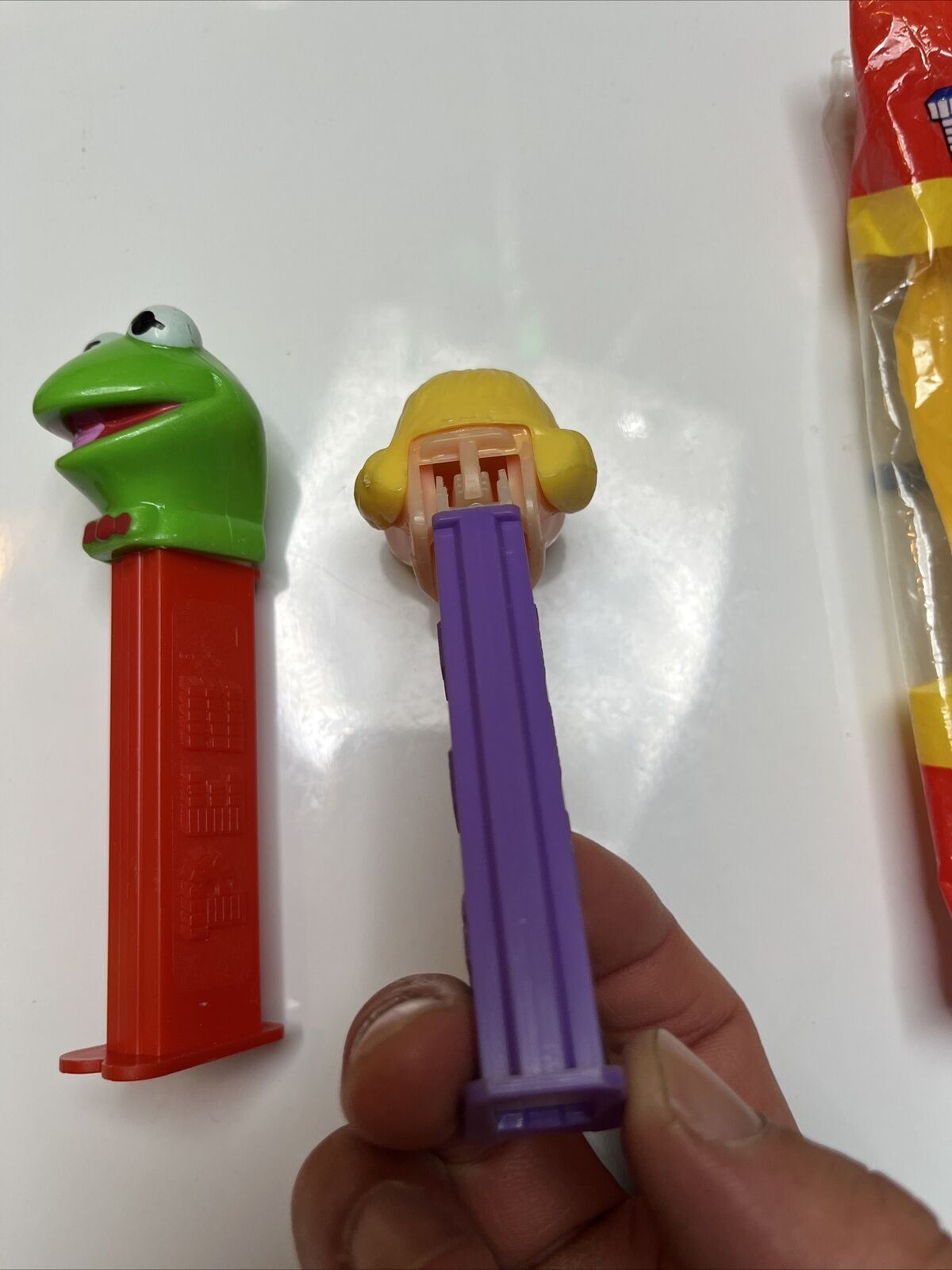 4x The Muppets Pez Dispenser: Kermit the Frog, Miss Piggy, Fozzie Bear