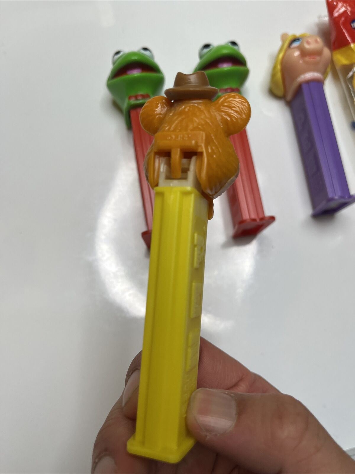 4x The Muppets Pez Dispenser: Kermit the Frog, Miss Piggy, Fozzie Bear