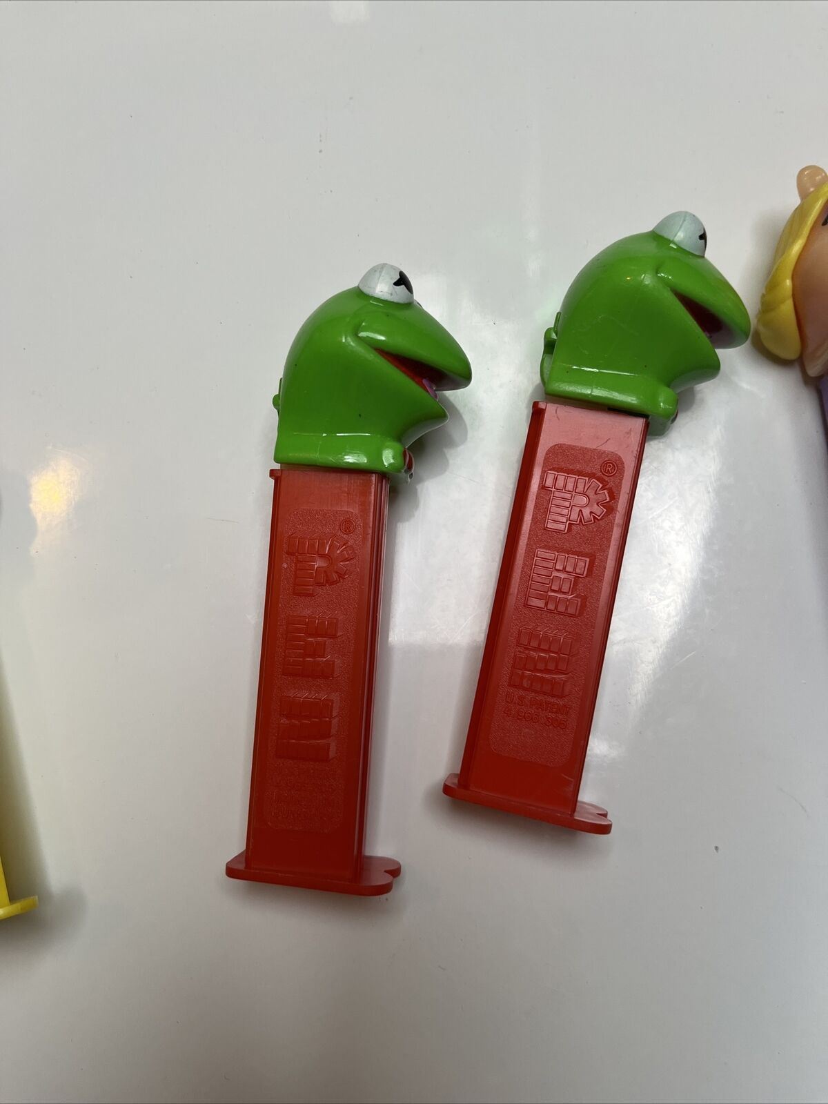 4x The Muppets Pez Dispenser: Kermit the Frog, Miss Piggy, Fozzie Bear