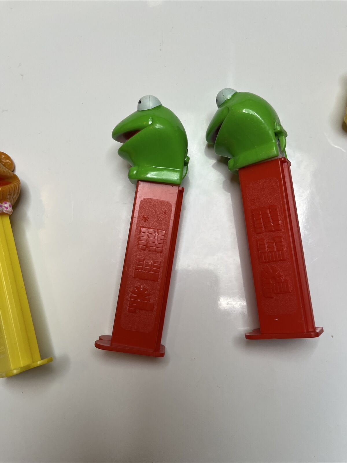 4x The Muppets Pez Dispenser: Kermit the Frog, Miss Piggy, Fozzie Bear