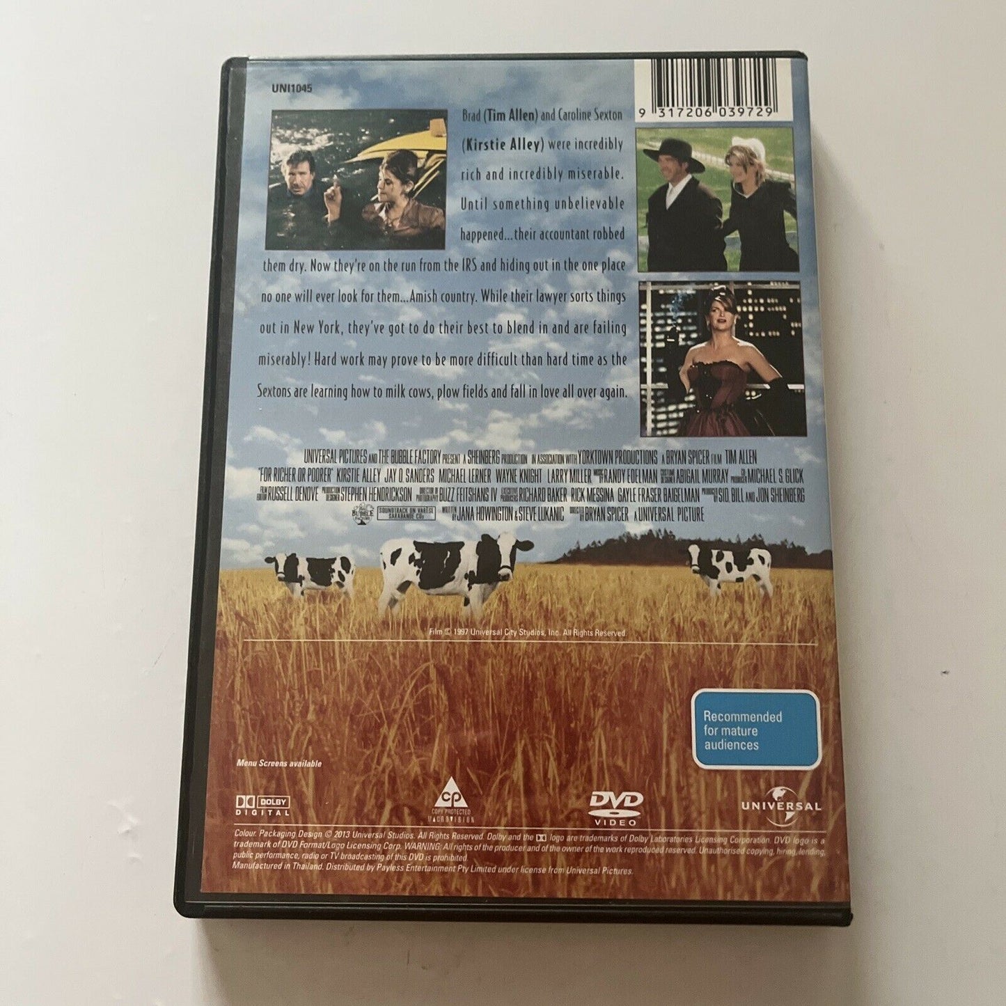 For Richer or Poorer (DVD, 1997) Tim Allen, Kirstie Alley  Region 4