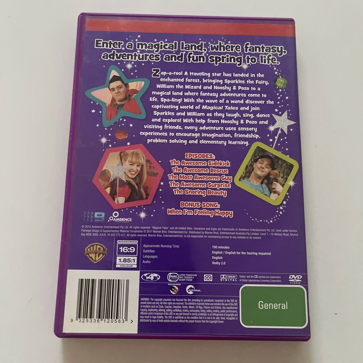 Magical Tales : Vol 2 (DVD, 2010) James Buckingham, Laura Murphy, Region 4