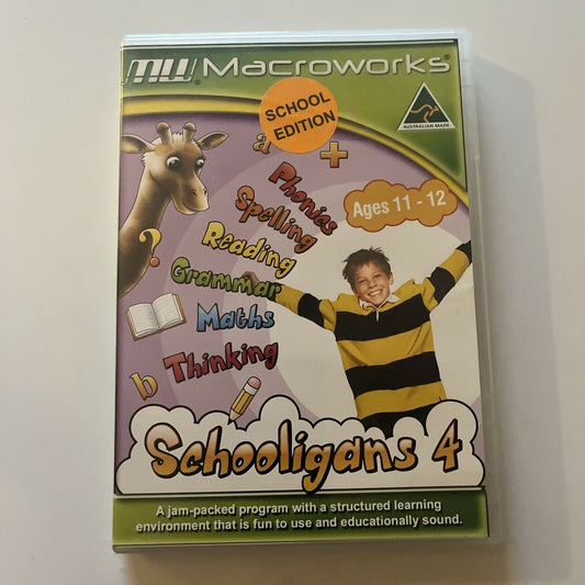 Schoologans 4 - School Edition ages 11-12 PC Mac CD-ROM