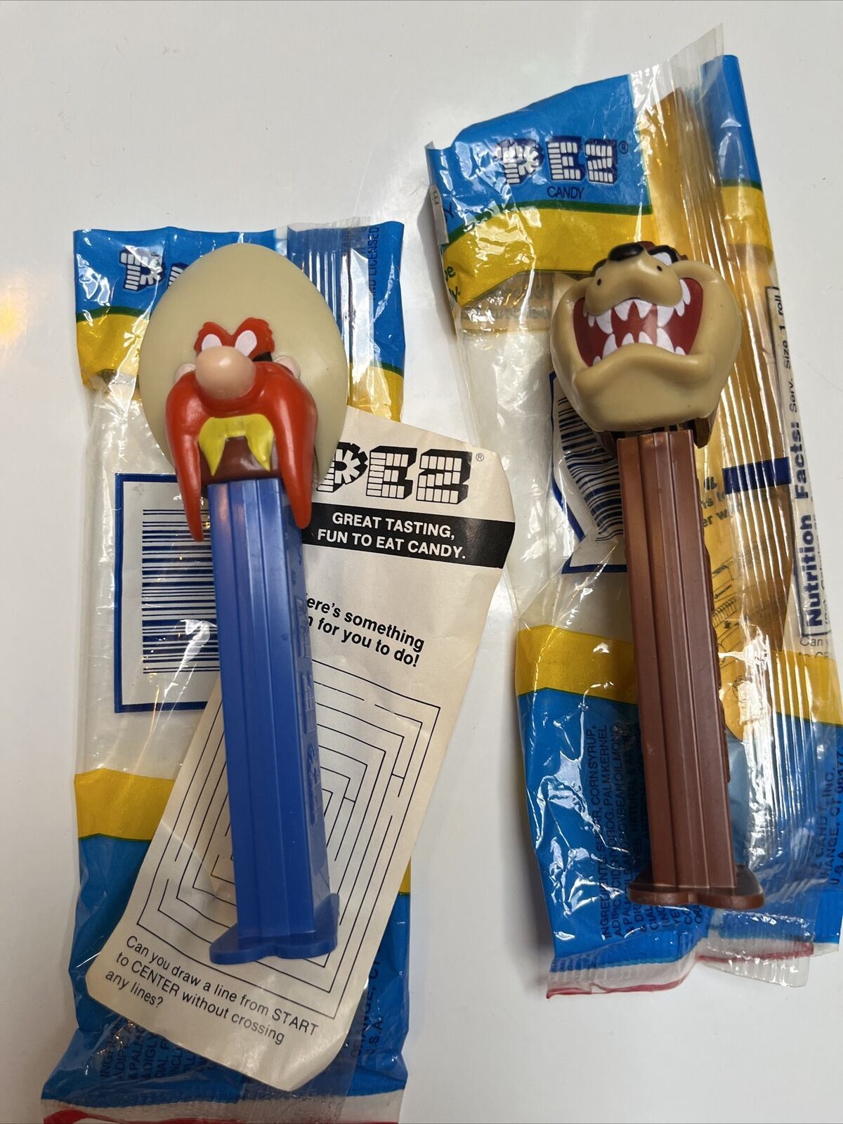 Looney Tunes Pez Dispensers: Tweety Bird, Bugs Bunny, Tasmanian Devil, Yosemite