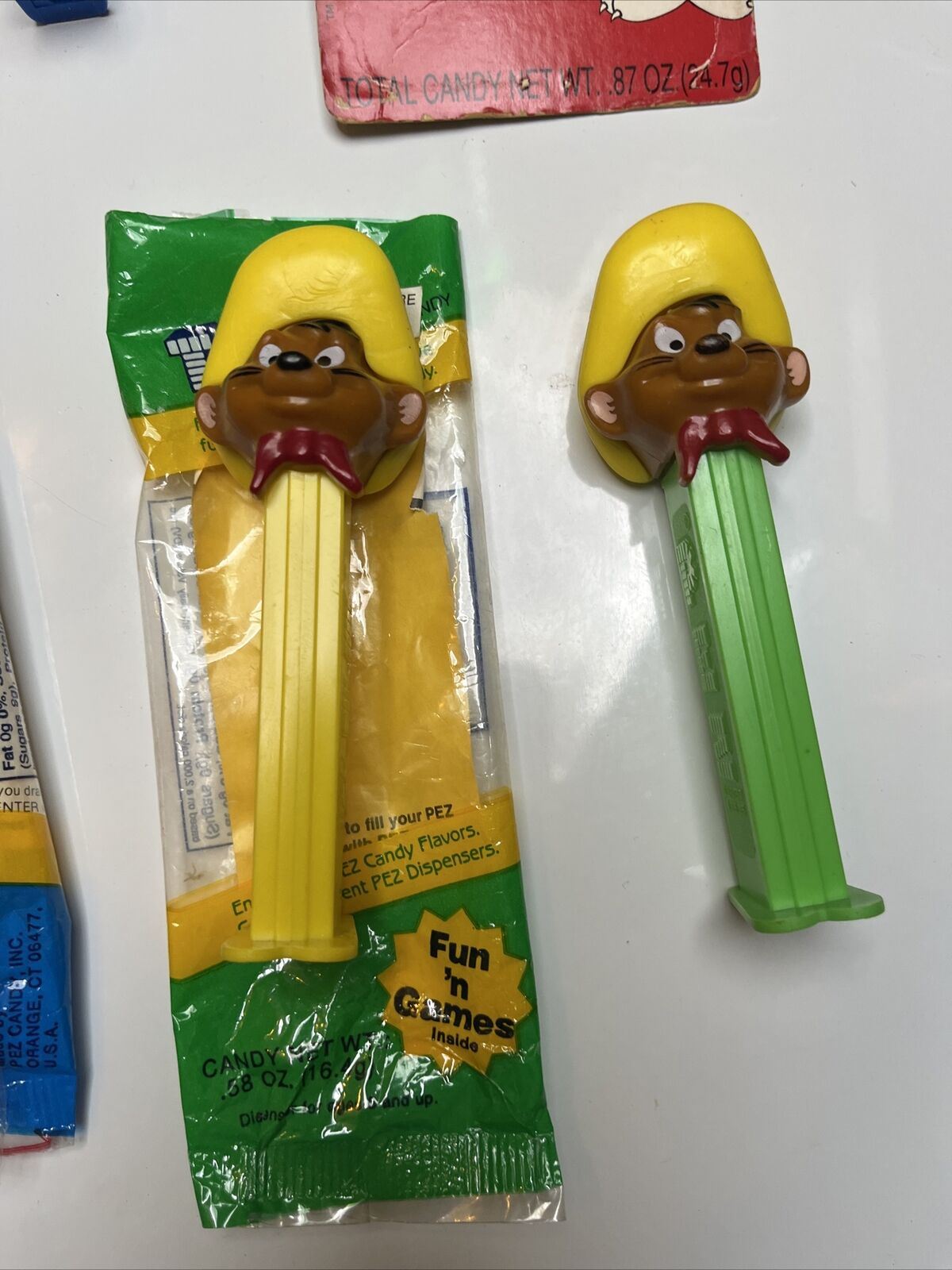 Looney Tunes Pez Dispensers: Tweety Bird, Bugs Bunny, Tasmanian Devil, Yosemite
