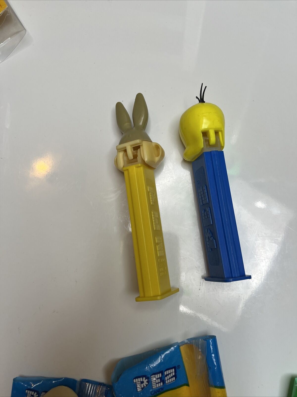 Looney Tunes Pez Dispensers: Tweety Bird, Bugs Bunny, Tasmanian Devil, Yosemite