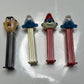 4x The Smurfs Pez Dispensers: Papa Smurf, Clumsy Smurf, Gargamel