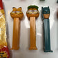 11x Pez Dispensers: Garfield, Batman, Barney, Pebbles, Tyke, The Ant & Aardvark